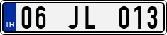 License plate of Turkey, Regular plates
