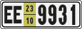 License plate of Armenia, Export transit plates
