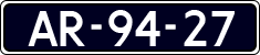 License plate of the Netherlands, Imported oldtimers (cars)