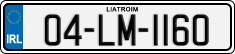 License plate of Ireland, Regular plates