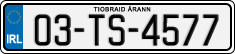 License plate of Ireland, Regular plates
