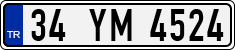 License plate of Turkey, Regular plates