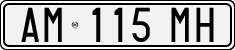License plate of Italy, Cars (1994 year series)