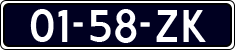 License plate of the Netherlands, Cars