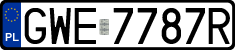 License plates of Poland, Regular car plates