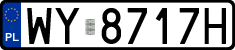 License plates of Poland, Regular car plates