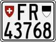 License plate of Switzerland, Motorcycles