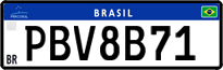 License plate of Brazil, Private owners (Mercosul)