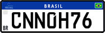 License plate of Brazil, Private owners (Mercosul)