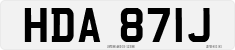License plate of the United Kingdom, 1963 year system