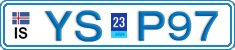 License plate of Iceland, Cars