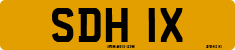 License plate of the United Kingdom, 1963 year system