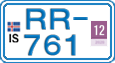 License plate of Iceland, Cars