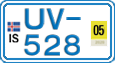 License plate of Iceland, Cars