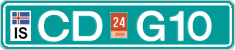 License plate of Iceland, Diplomatic
