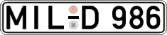 German license plate, Regular plates
