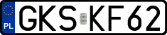 License plates of Poland, Regular car plates