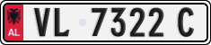 License plate of Albania, Cars (1993)