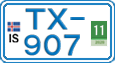 License plate of Iceland, Cars