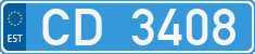 License plate of Estonia, Diplomatic