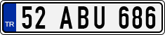 License plate of Turkey, Regular plates