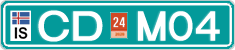License plate of Iceland, Diplomatic
