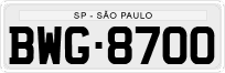 License plate of Brazil, Private owners (1990)