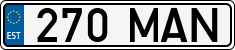License plate of Estonia, Regular car plates