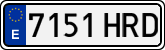 License plates of Spain, Ordinary (2000)