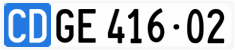 License plate of Switzerland, Diplomatic