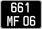French license plate, FNI