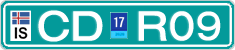 License plate of Iceland, Diplomatic