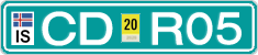 License plate of Iceland, Diplomatic