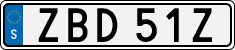 License plate of Sweden, Regular plates
