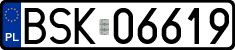 License plates of Poland, Regular car plates