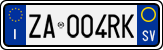 License plate of Italy, Cars (1994 year series)