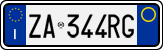 License plate of Italy, Cars (1994 year series)