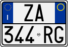 License plate of Italy, Cars (1994 year series)