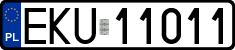 License plates of Poland, Regular car plates