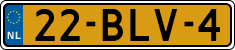 License plate of the Netherlands, Heavy Commercial Vehicles (1994 system)