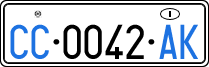 License plate of Italy, Diplomatic