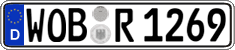 German license plate, Regular plates
