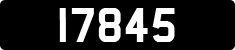 License plate of Guernsey, Regular plates