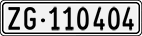 License plate of Switzerland, Cars
