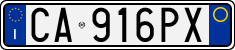 License plate of Italy, Cars (1994 year series)