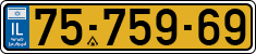 License plate of Israel, Regular plates