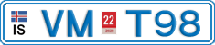 License plate of Iceland, Cars