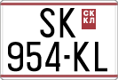License plate of North Macedonia, Regular plates (1993)