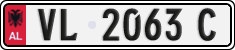 License plate of Albania, Cars (1993)