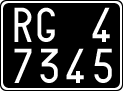 License plate of Italy, Cars (1927 year series)